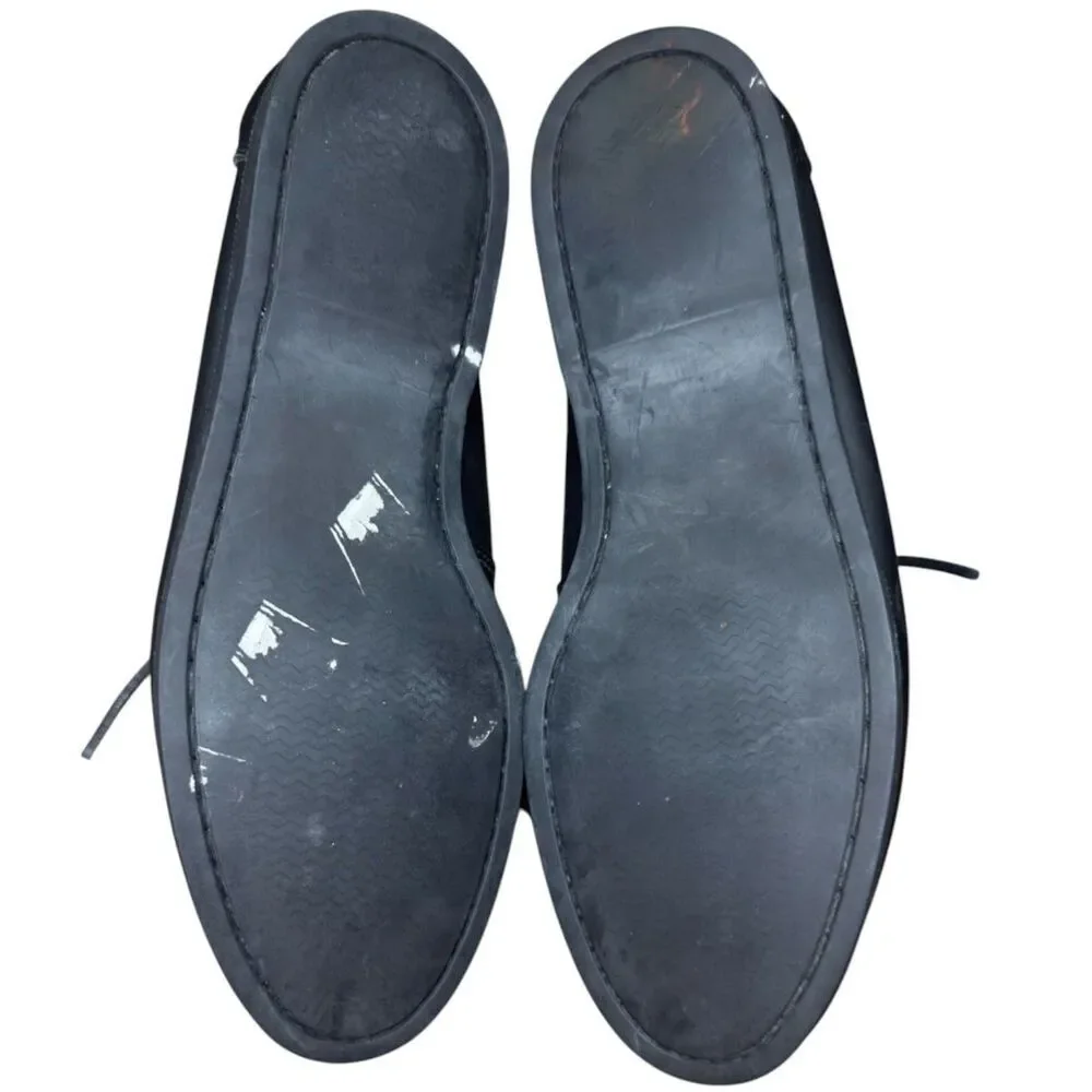 Cole Haan Dominick Boat II Mens Black Amber Leather Loafers Lace Up Size: 10.5M